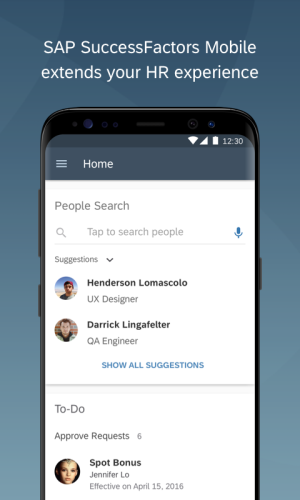 SAP SuccessFactors Mobile app